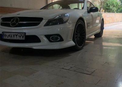 اجاره بنز سفید مدل sl500