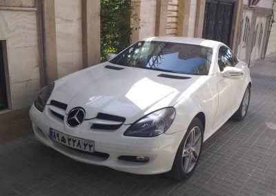 اجاره بنز مدل slk350 سفید