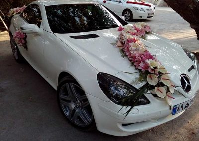 کرایه ماشین عروس بنز slk350 سفید