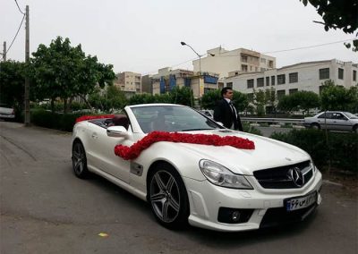 اجاره ماشین عروس بنز sl500