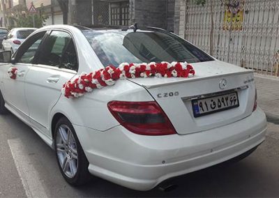 اجاره بنز c200 سفید ماشین عروس